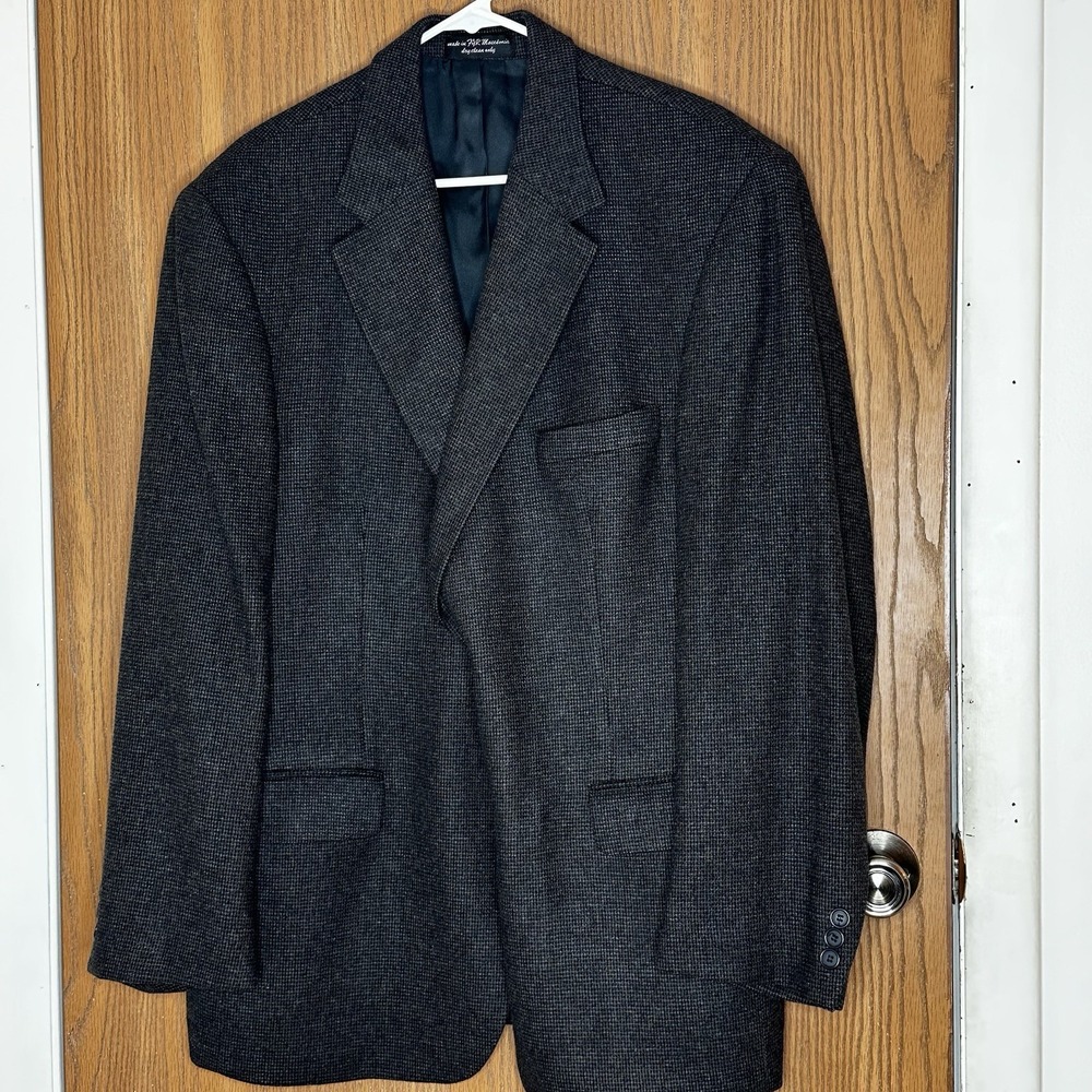 Andrew Fezza New York Sports Suit Jacket Men's Sz 46R 100% Camel Hair Brown